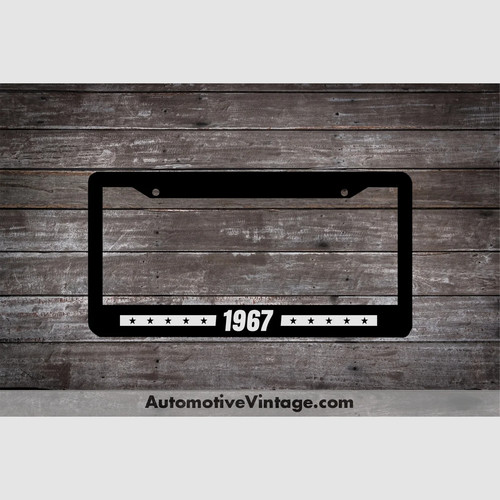 1967 car year - car, plate