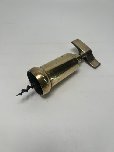 Vintage brass barrel - brass, corkscrew