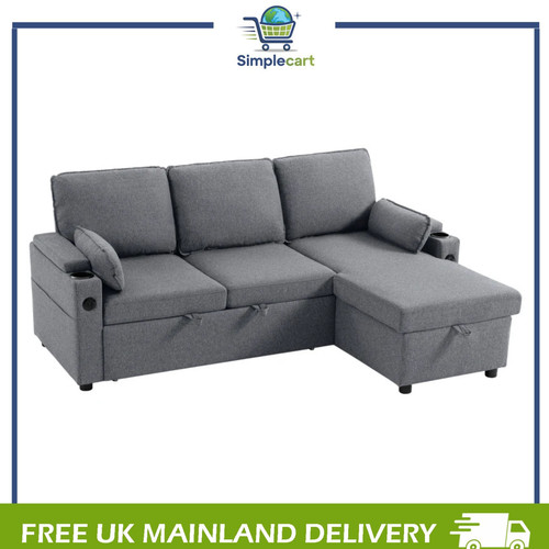 Corner sofa bed - sofa, bed,
