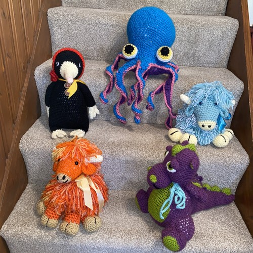 Knitted crochet dragon - 5, dragon/