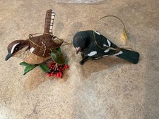 2 Danbury Mint Bird Ornaments