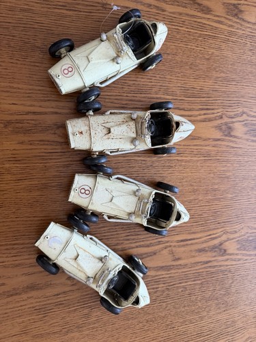 Metal tinplate racing cars - tinplate,