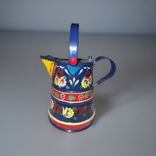 Vintage Hand Painted Metal Tea