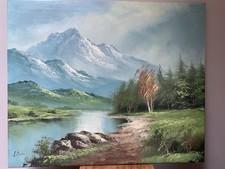 Vintage Signed oil painting on