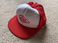 Vintage Jawa Speedway Mesh Snapback Trucker Hat Cap Red