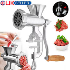 Heavy Duty Manual Sausage Maker Mincer Meat & Grinder Hand Operated Kitchen Tool