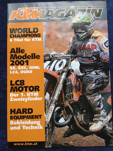 Ktm magazine 2001 exc mini - magazine, sx