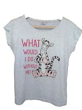 Disney Tigger 'What Would I Do Without Me!' Pyjama Top Sleep Shirt | Size UK 6