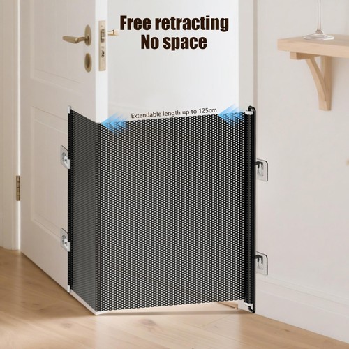 Retractable pet dog gate - retractable,