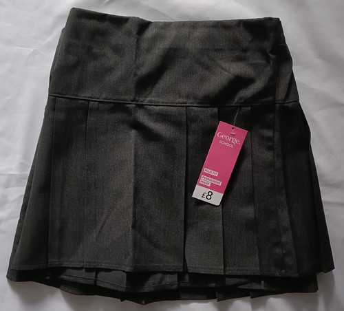 Girls school skirt grey - 2, pack