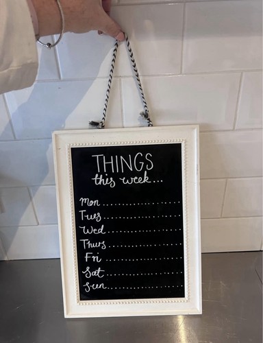 Shabby chic weekly chalkboard - shabby,