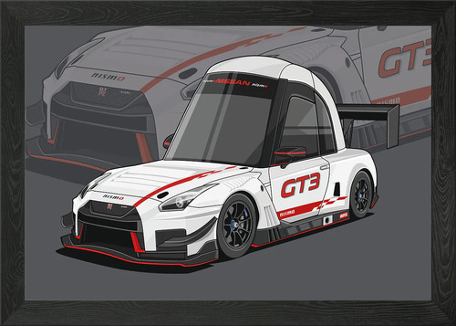 Nissan gtr r35 nismo framed - gtr,