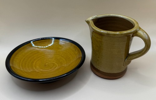 Coxwold studio pottery - jug, &