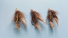 3 x GOLD MINNOW MUDDLER LONG