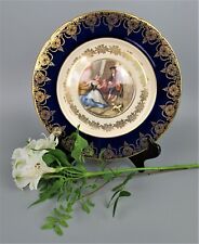 Paragon Cabinet Plate "Cries of London Sweet Oranges". Vintage Cobalt Blue 10.5"