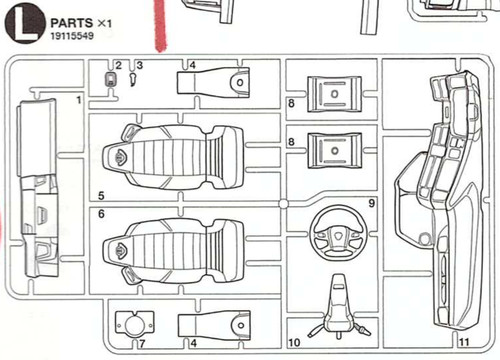 Tamiya parts scania 770s - l-parts,,