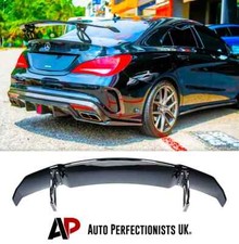 Mercedes CLA Class W117 C117 Gloss Black Big Racing Drift Spoiler Wing 2013-18