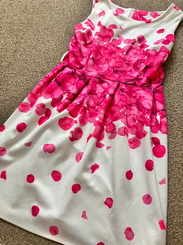 Pink flowers dress petals