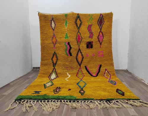Moroccan berber wool rug color - wool,