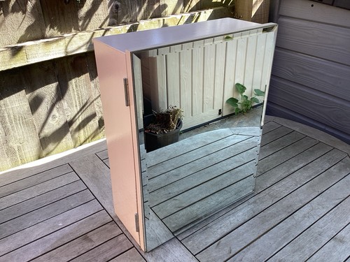 Vintage bathroom cabinet bevel - bathroom,