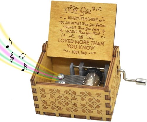 Wooden hand crank music - wooden,