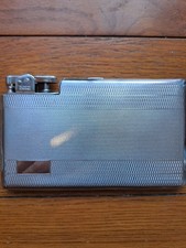 Polo Integrated Lighter & Chrome Cigarette Case, 1950s (Pat. 642908) 14 x 8.5 cm