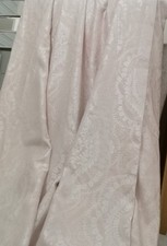 Bedeck Pale Pink Jacquard Damask Woven Pencil Pleat Lined Curtains 64 w x 72 d 