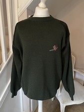 Sherwood Forest Mens Green Hunting Shooting Jumper Berrington 100% Wool Size XL
