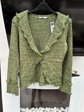 Ladies Green Knitwear Cardigan