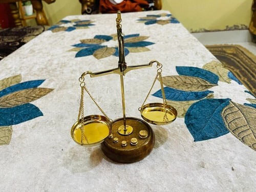 Antique brass balance - antique,