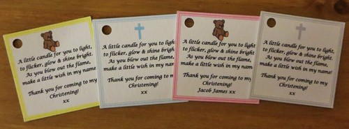 Christening baptism candle - /,