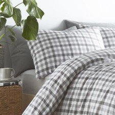 Gingham duvet set quilt cover