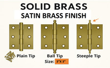 Solid brass ball - 3"x,