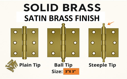 Solid brass ball - 3"x,