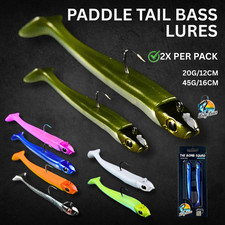 Paddle Tail Bass Lures 12CM &