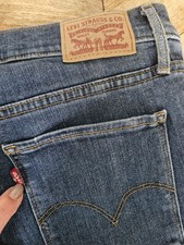 Ladies Shaping Skinny Levis Soft Dark Denim 30 (12-14)