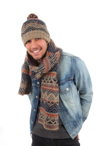 Men knit fairisle pattern - men's,