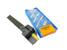 Indexable Parting Off Lathe Tool 16mm RIGHT HAND x10 3mm Carbide Korloy Inserts