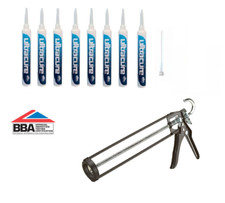 8x Ultracure Damp Proof Injection Cream 380ml + Extension Nozzle & Gun