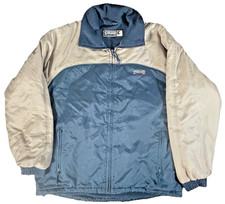 Schott NYC Bomber Jacket Mens Large Vintage Full Zip Windbreaker Fleece Lined