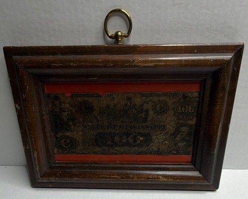 Framed banknote currency - framed,