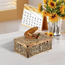 Vintage European Art Style 3D Embossed Automaton Singing Bird Orname New UK-