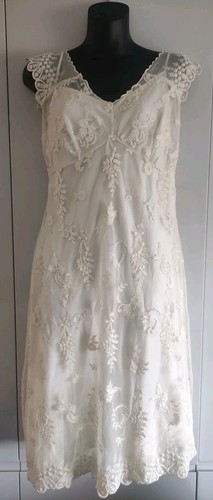 Monsoon lace dress uk12 - lace,
