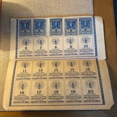 1919 war savings - u.s.,