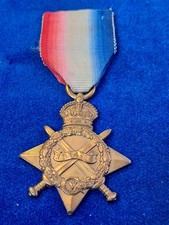 WW1 1915 STAR MEDAL 20382 PTE J MORTON YORK AND LANCASTER REGIMENT