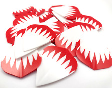 DartsClearance Strong 100 micron Kite Shape Dart Flights 10 Set pack Red White