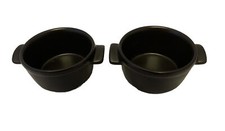 Emile Henry France 2 x Black Ramekin Oven To Table Small Serving Dish NEW RARE