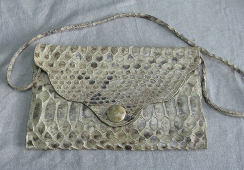 Vintage real snakeskin leather - vintage,