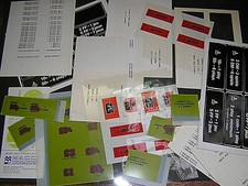  ARCADE GAME LABELS. BATCH OF CARD, PAPER & PLASTIC. ORIGINAL ALL CIRCA 1980.