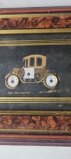 VTG Signed Ken Broadbent England Collage Of A 1914 Buick B38 Coupe Antique Car